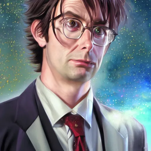 Image similar to The Tenth Doctor as a Beautiful Anime Girl, Looking into the camera, detailed, centered, digital painting, artstation, concept art, donato giancola, Joseph Christian Leyendecker, WLOP, Boris Vallejo, Breathtaking, 8k resolution, extremely detailed, beautiful, establishing shot, artistic, hyperrealistic, beautiful face, octane render, cinematic lighting, dramatic lighting, masterpiece