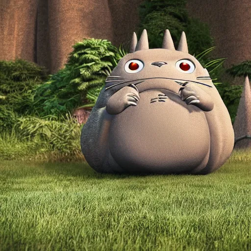 Prompt: catbus from my neighbor totoro, high quality 3d render, unreal engine