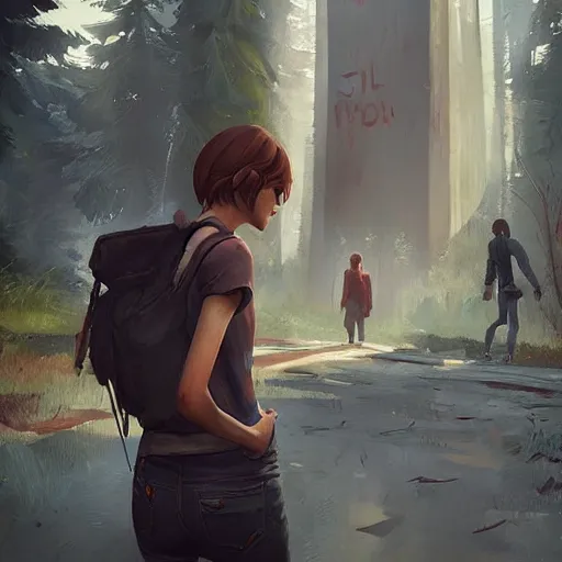 Image similar to natan el profeta, style game square enix life is strange remake, trending on artstation, painted by greg rutkowski, render with game the last of us parte ii details