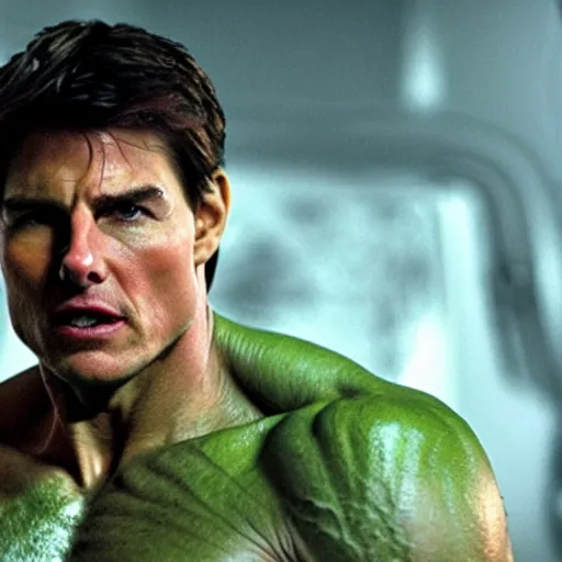 Image similar to tom cruise as the hulk