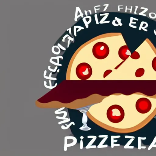 Prompt: A logo with a pizza and a beer