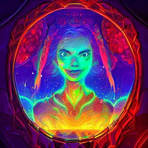 Image similar to skill magic deepdream radiating a glowing aura stuff loot legends stylized digital illustration video game icon artstation lois van baarle, ilya kuvshinov, rossdraws,