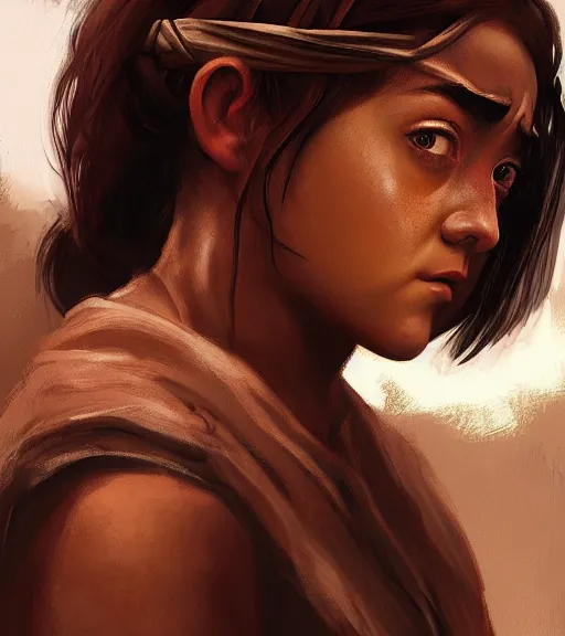 Prompt: maisie williams as himba highly detailed digital painting artstation concept art smooth sharp focus illustration artstation art by artgerm rutkowski aleksi briclot and bouguereau