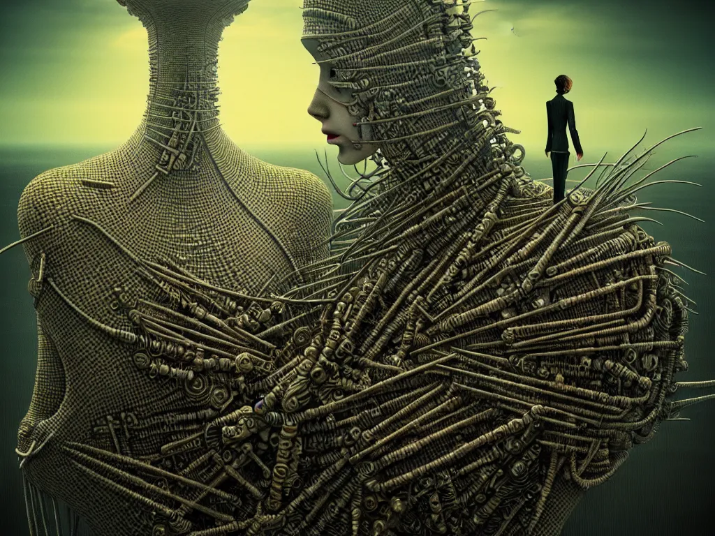 Prompt: highly detailed photo of living is the illusion of dying, trending on deviantart, neo surrealism, sharp focus, 4 k, a lot of little details, octane, masterpiece, art by max ernst