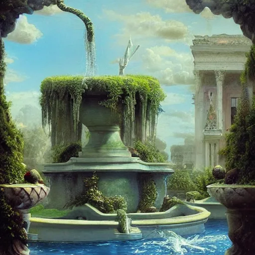 Image similar to paint surrealist ⛲, ferdinand knab, high definition and detailed 4 k