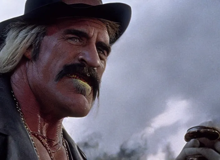 Image similar to film still of Hulk Hogan as Doc Holiday in Tombstone 1993, 4k