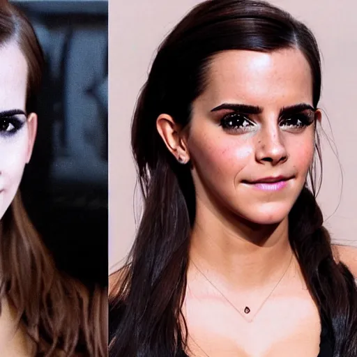 Image similar to A Emma Watson/Kim Kardashian hybrid