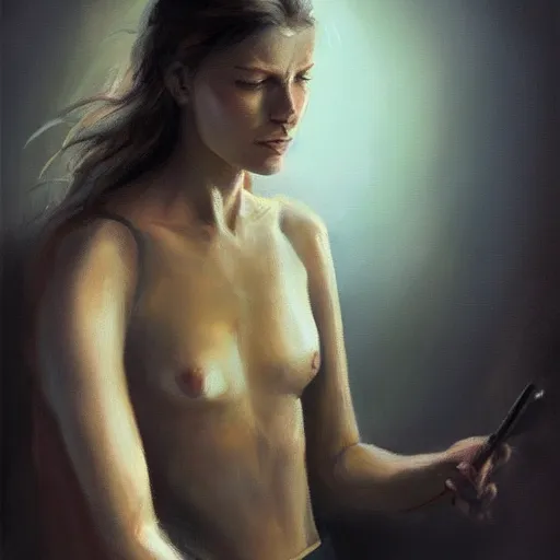 Image similar to half book half human, oil painting, artstation, dramatic lighting,, beautiful