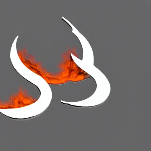 Image similar to 3D printer fire logo, flat