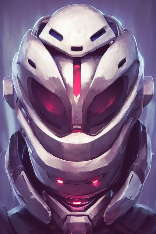 Image similar to epic mask helmet robot ninja portrait stylized as fornite style game design fanart by concept artist gervasio canda, behance hd by jesper ejsing, by rhads, makoto shinkai and lois van baarle, ilya kuvshinov, rossdraws global illumination radiating a glowing aura global illumination ray tracing hdr render in unreal engine 5