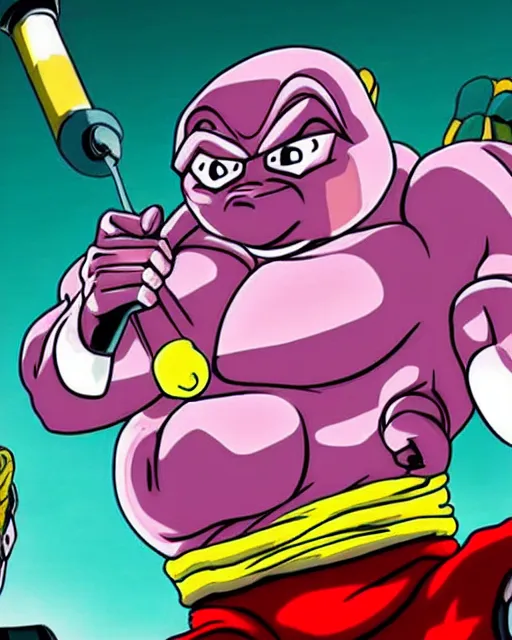 Prompt: krang as a character on dragonball z