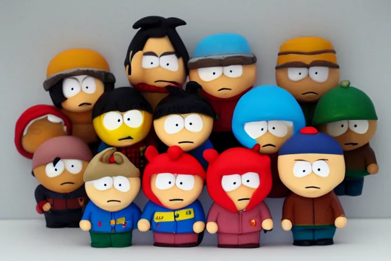 Image similar to Southpark in claymotion