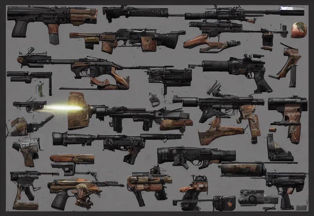 photorealistic!! game asset reference of firearms, | Stable Diffusion ...