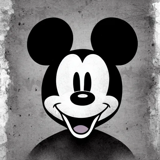 Image similar to [ mickey mouse ] in a horror game, [ digital art ]!!, 4 k quality