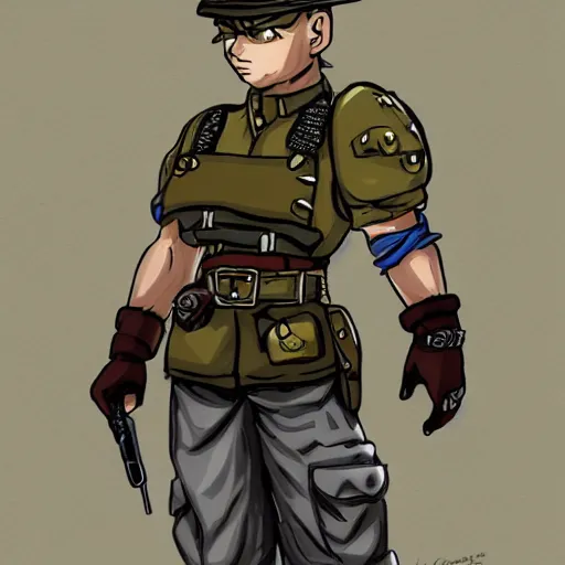 Image similar to sergeant cortez in the style of