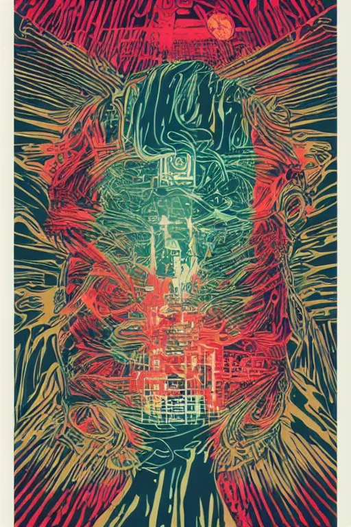 Image similar to Mind wandering poster by Steve Thomas, screenprint