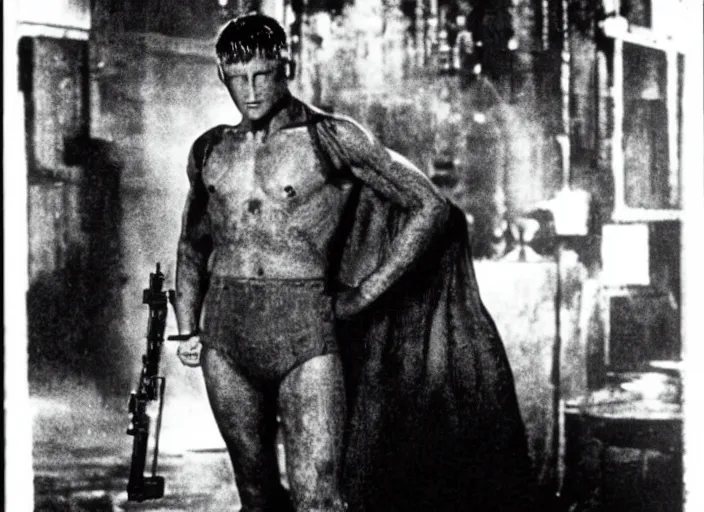 Image similar to Roy Batty from the 1912 science fiction film Blade Runner