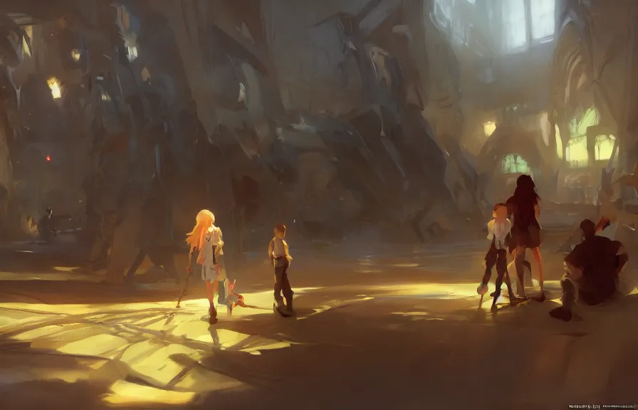 Image similar to greg manchess concept art of a the spork dimension, key visual, ambient lighting, highly detailed, digital painting, artstation, concept art, sharp focus, by makoto shinkai and akihiko yoshida and hidari and wlop and greg rutkowski