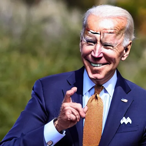 Image similar to joe biden smoking a blunt