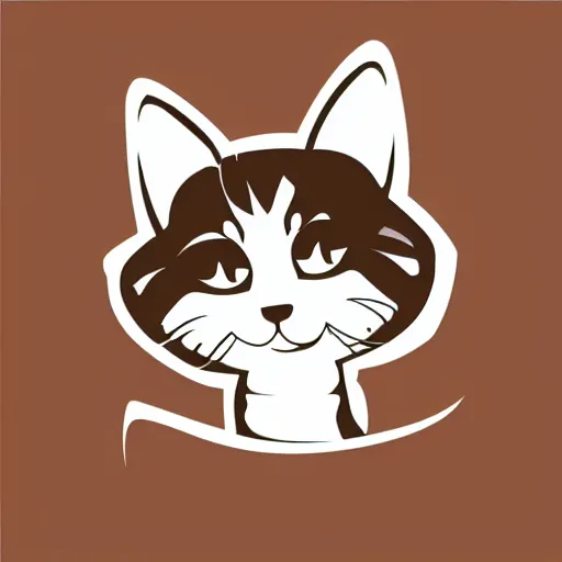 Image similar to vector logo of a kitten