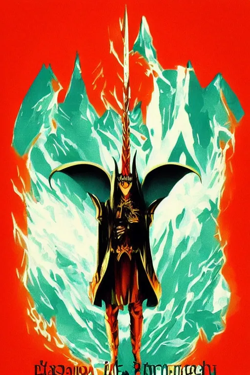 Image similar to Sauron in the style of 1984, Russian Communist posters