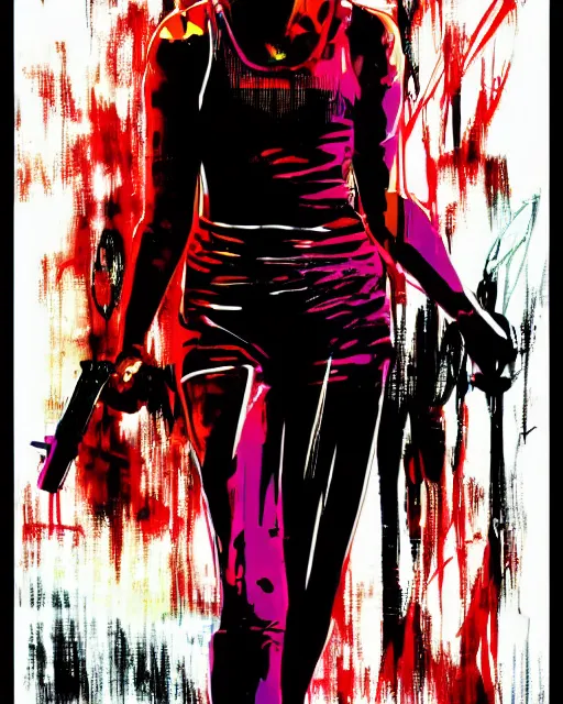 Prompt: Cinematic poster of Millie Bobby Brown by Butcher Billy and Yoji Shinkawa