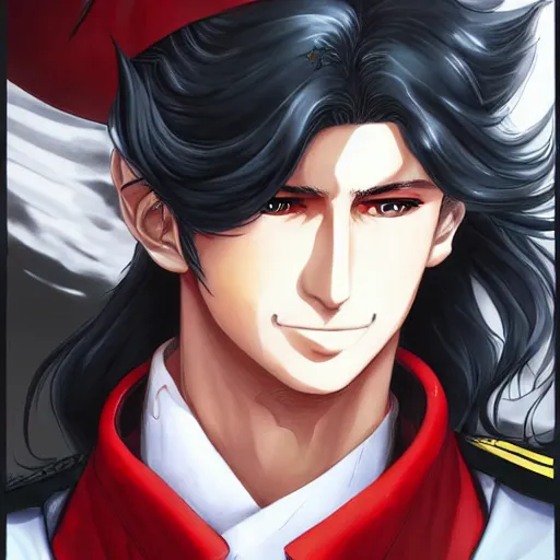 Prompt: portrait of alucard as a pilot, anime fantasy illustration by tomoyuki yamasaki, kyoto studio, madhouse, ufotable, trending on artstation