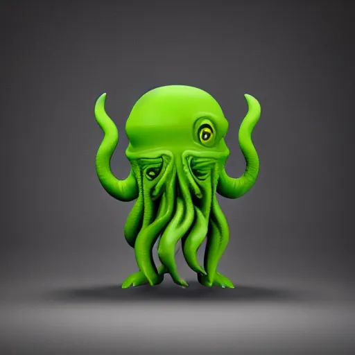 Prompt: ultra cute design for a Cthulhu art vinyl toy Pixar studio lighting product shot 8k hd