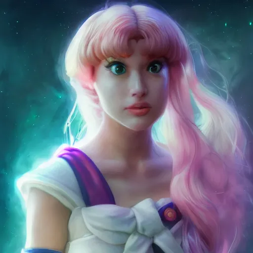 Prompt: A portrait of Sailor Moon, huggy wuggy from poppy playtime video game, fullbody, ultra high detailed, glowing lights, oil painting, Greg Rutkowski, Charlie Bowater, Beeple, unreal 5, DAZ, hyperrealistic, symmetrical, biology, octane render, RPG portrait, dynamic lighting, fantasy art, beautiful face