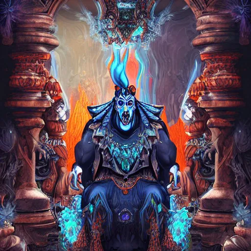 Image similar to hades the game, hyper detailed masterpiece, digital art painting, graphic aesthetic,