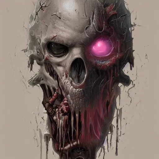 Image similar to concept art by jama jurabaev, brush stroke, horror, visual storytelling, artstation, wayne barlowe, high quality, extremely detailed, zombie cyborg