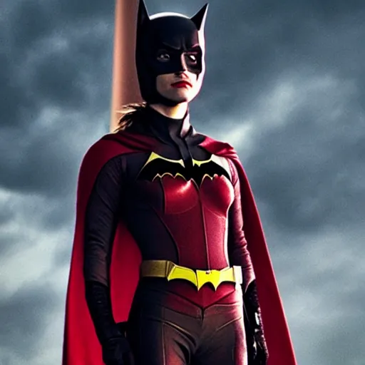 Prompt: Emma Watson as Batwoman