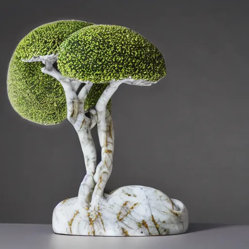 Image similar to marble for a tree, intricate marble for a tree, highly detailed, tree marble, tree made of marble, tree made of marble, studio photography