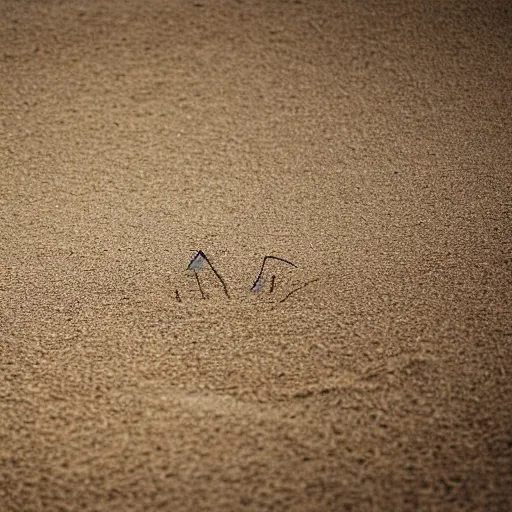 Image similar to photography of eiffel tower made of sand on the beach with the ocean in background