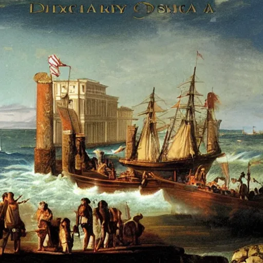 Image similar to Discovery of America by the Romans