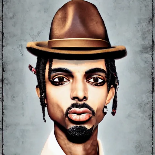 Image similar to playboi carti steampunk style digital art 4 k detailed super realistic