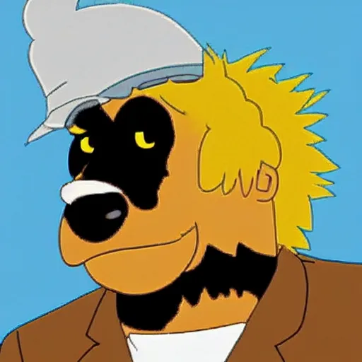 Image similar to Rottweiler in the style of the Simpsons