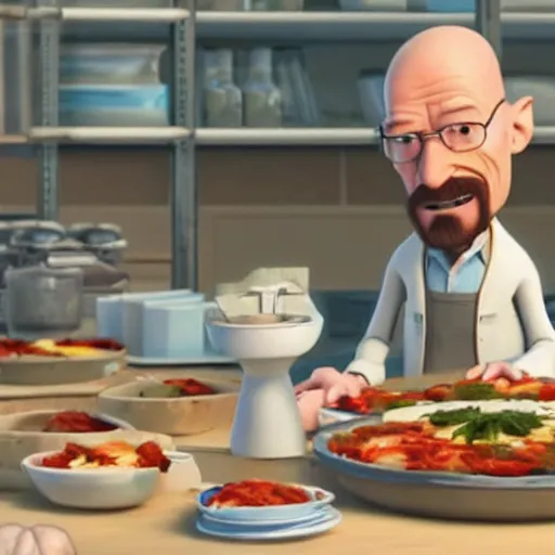 Image similar to Walter White in Pixar's ratatouille