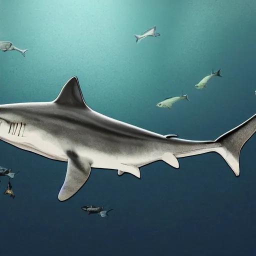 Image similar to prehistoric bones shark, 8 k, sharp focus, high details