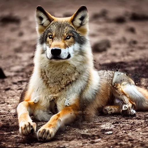 Image similar to professional photograph of a tibetan wolf, high quality, hd, 8 k, 4 k, magnificent, award - winning, nature, nature photography, awe - inspiring, highly detailed, amazing