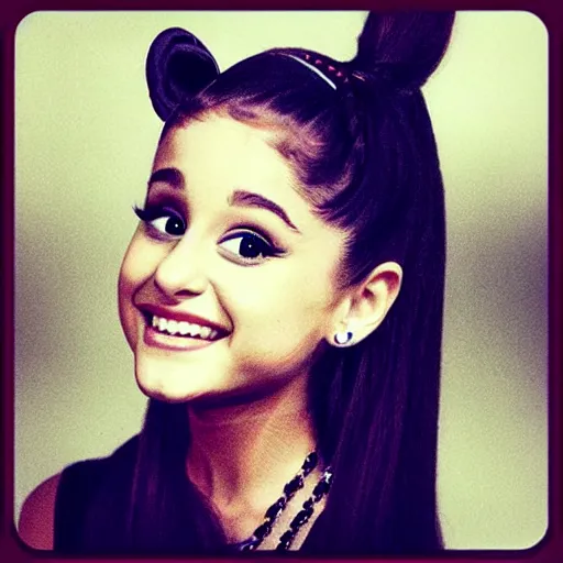 Image similar to ariana grande as a high school nerd