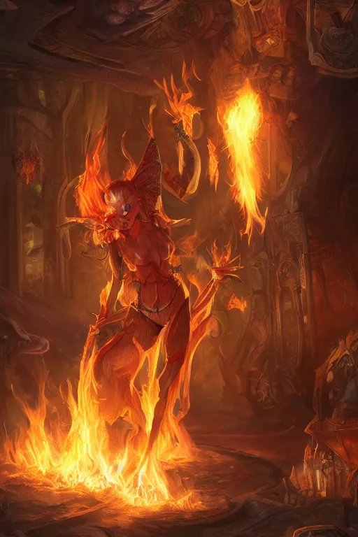 Image similar to Flaming Diaper on Display in a Fantasy Store, trending on artstation, magic, arcane clothing, digital art, ultra detailed, 4k, professional illustration