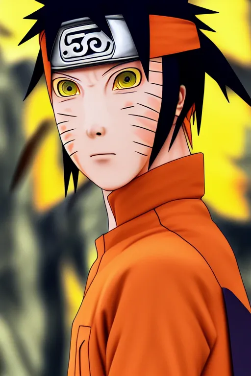 full body Art, Naruto anime, hyper detailed perfect