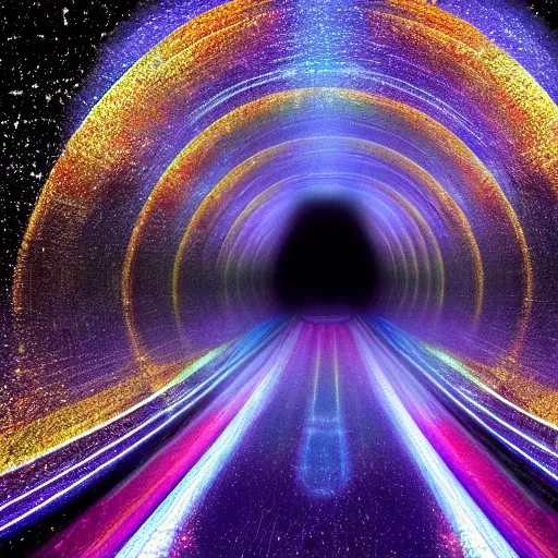 Image similar to traveling through hyperspace