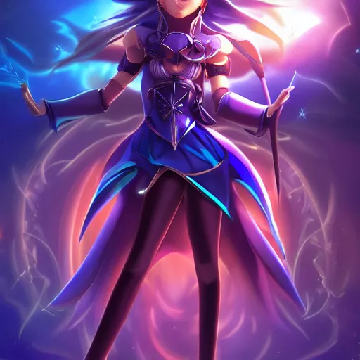 Image similar to beautiful dark magician girl, full body, mystical, ultra detailed, 4 k