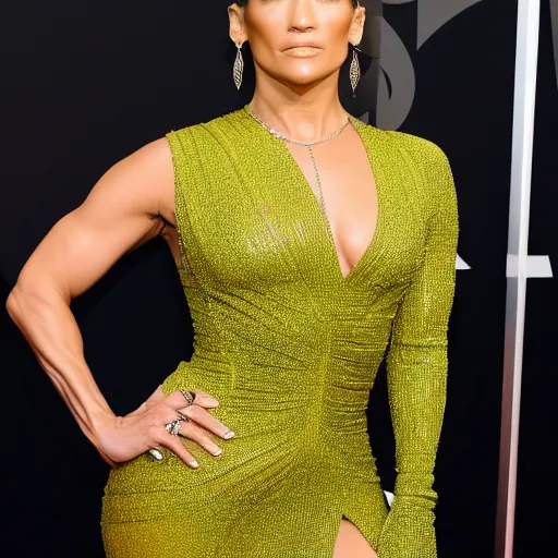 Image similar to full body photo of jennifer lopez in the shape of a corn