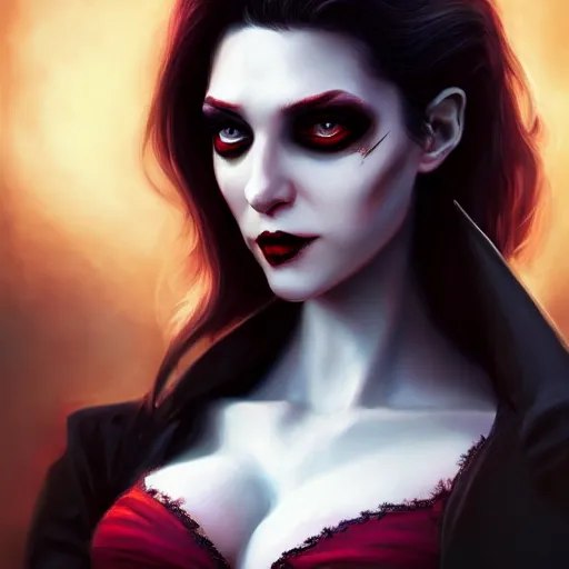 Image similar to the vampire, perfect eyes, full body shot, portrait, vivid colors, elegant, concept art, sharp focus, digital art, Hyper-realistic, 4K, Unreal Engine, Highly Detailed, HD, Dramatic Lighting by Brom, trending on Artstation