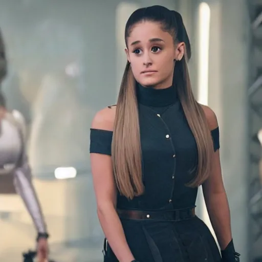 Image similar to still of ariana grande in westworld tv series