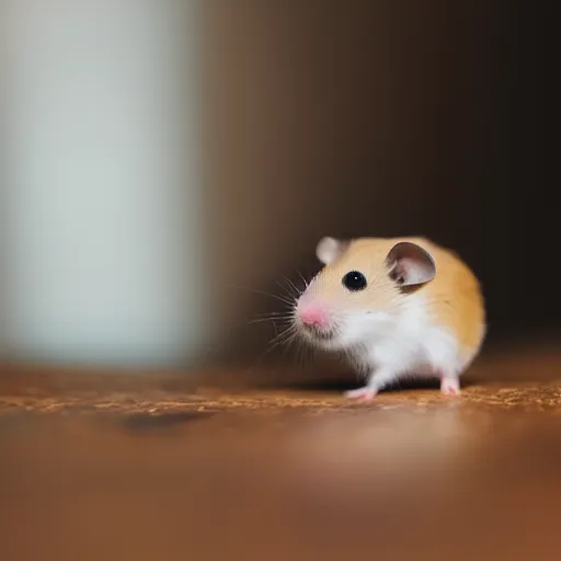 Image similar to a very tiny dwarf hamster : : eating and consuming a minuscule and tiny screaming little child : :, realistic, depth of field, bokeh blur, studio lighting, detailed, 4 k ultra hd