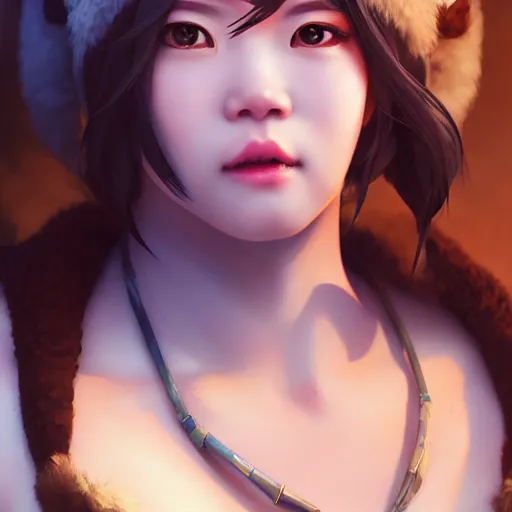Prompt: portrait of mei from overwatch, au naturel, hyper detailed, digital art, trending in artstation, cinematic lighting, studio quality, smooth render, unreal engine 5 rendered, octane rendered, art style by klimt and nixeu and ian sprigger and wlop and krenz cushart.
